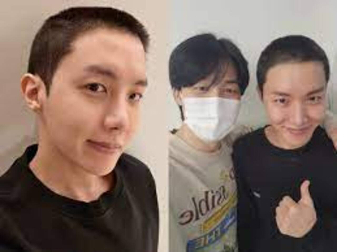 We love J-Hope in his long hair, but he looks no less of a superstar in his army-style buzzcut!